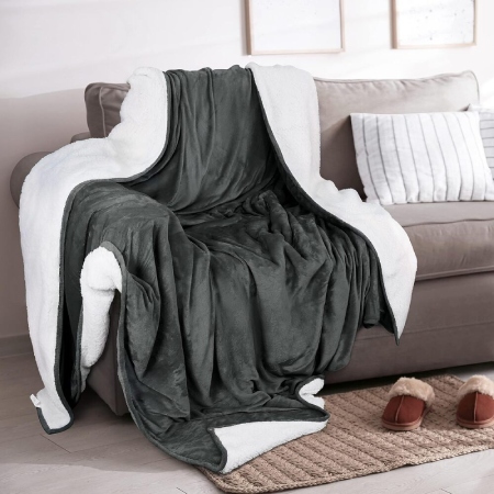 Utopia Bedding Sherpa Blanket Queen Size 
